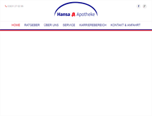 Tablet Screenshot of hansa-apotheke-stralsund.de